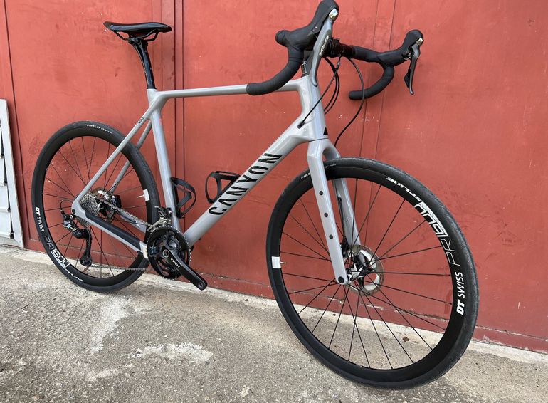 Used Canyon Grizl CF SL 7 2021 Road & Gravel, Hellgrau — image 3 of 6