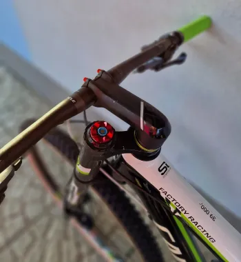 Gebrauchtes Cannondale Lefty F29 Factory Racing Hi-Modulus 2013 Mountainbike, Weiß — Bild 7 von 8