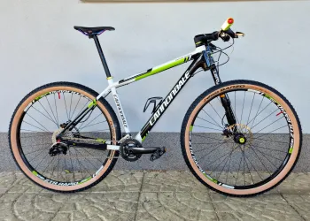 Gebrauchtes Cannondale Lefty F29 Factory Racing Hi-Modulus 2013 Mountainbike, Weiß — Bild 1 von 8