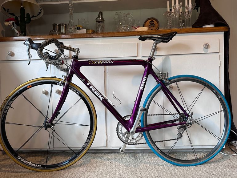 Used Trek 5500 OCLV Carbon 1992 Road & Gravel, Purple — image 7 of 14