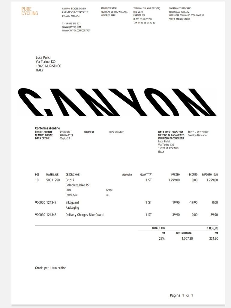 Used Canyon Grizl 7 1by 2022 Road & Gravel, Green — image 13 of 13
