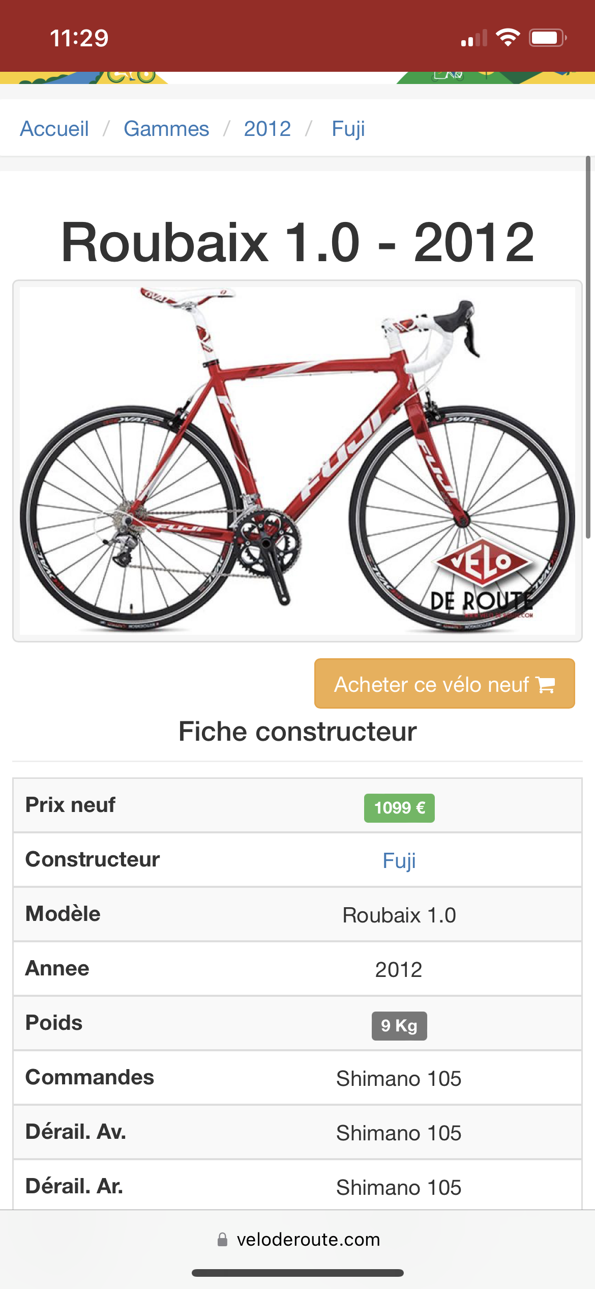 2012 fuji roubaix 1.0 new arrivals