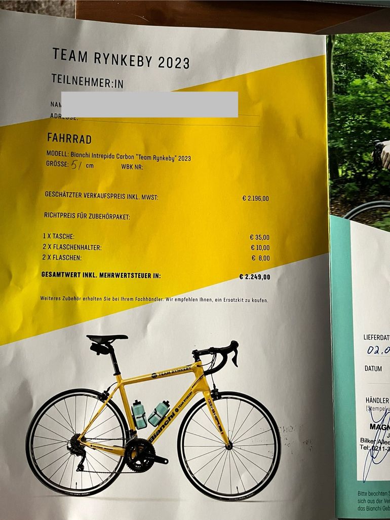 Used Bianchi Intrepida 105 Team Rynkeby 2022 Road & Gravel — image 6 of 17