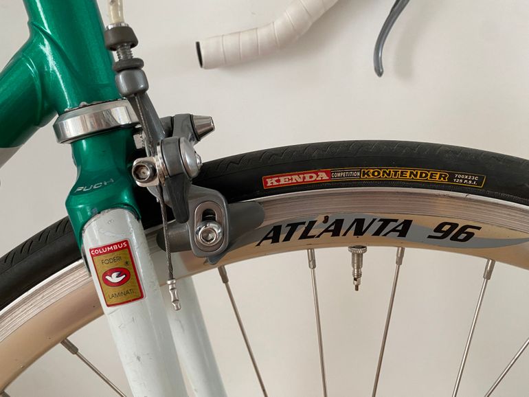 Used PUCH Retro Puch Columbus SLX. Shimano 600. Campagnolo atlanta Road & Gravel, Green — image 5 of 7
