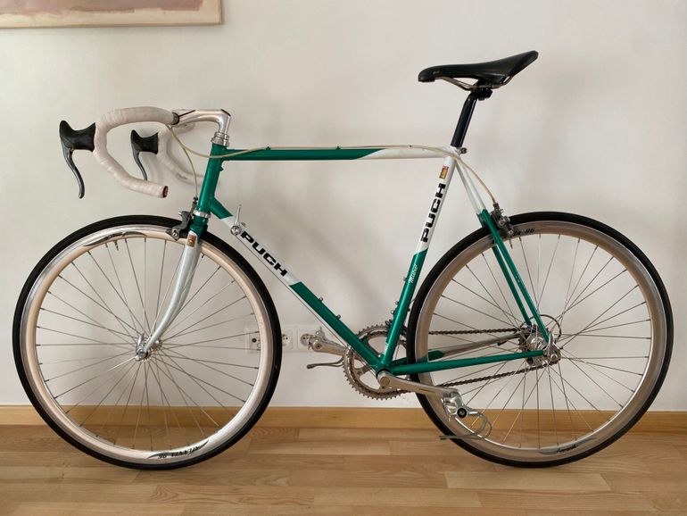 Used PUCH Retro Puch Columbus SLX. Shimano 600. Campagnolo atlanta Road & Gravel, Green — image 1 of 7