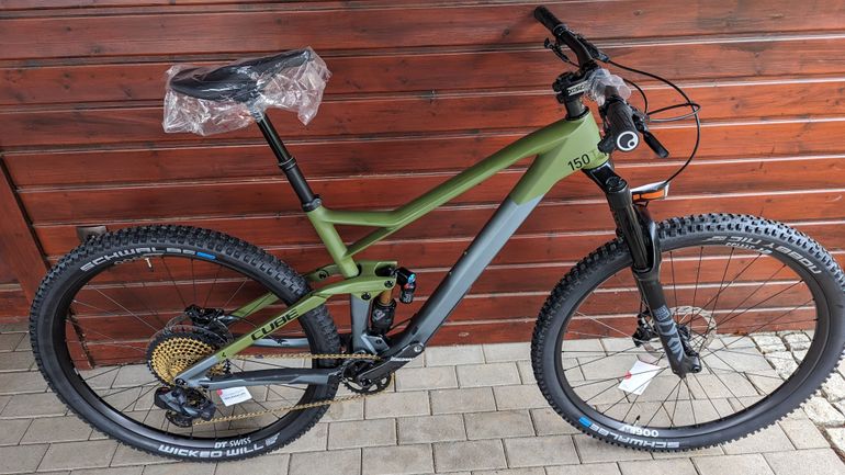 Used CUBE Custom-Built Stereo 150 C:62 TM 2023 Mountainbike, Light Gray — image 1 of 15