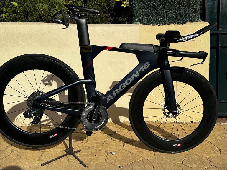 Used Argon 18 E-119 Tri+ Disc SRAM Force eTap AXS 2022 2022 Road & Gravel, Blue — image 1 of 10