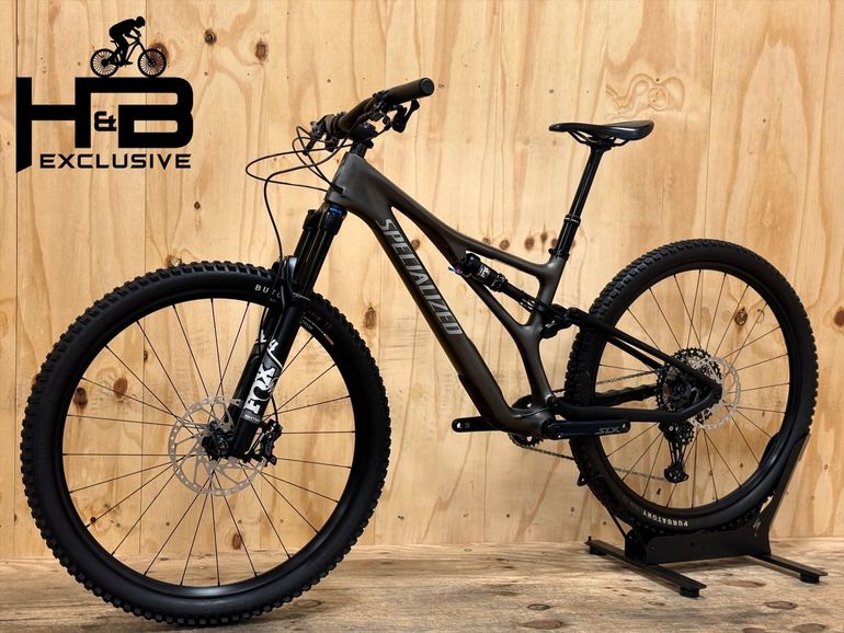 Used Specialized Stumpjumper Comp CARBON SLX 2022 Mountainbike, Black — image 1 of 9