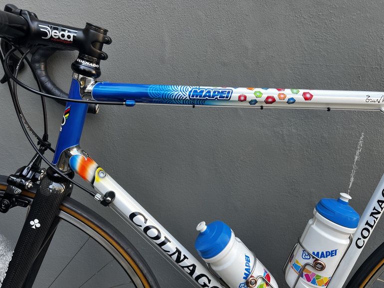Bicicletta Abbigliamento Ciclismo Mapei Cappellino Retrò Da