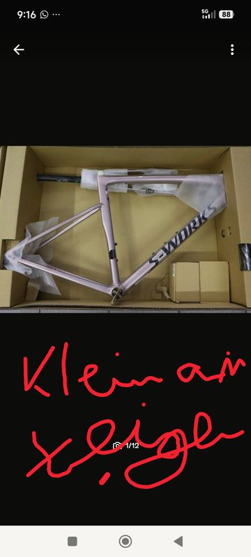 Specialized S.-WORKS SL8 Framekit Frameset 2025 Road & Gravel usato, Arancione — immagine 18 di 19