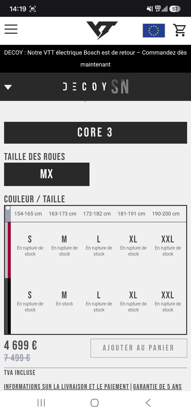 Brugt YT Industries Decoy SN SRAM X0 Eagle AXS (T-Type) 2024 Mountainbike — billede 14 af 14