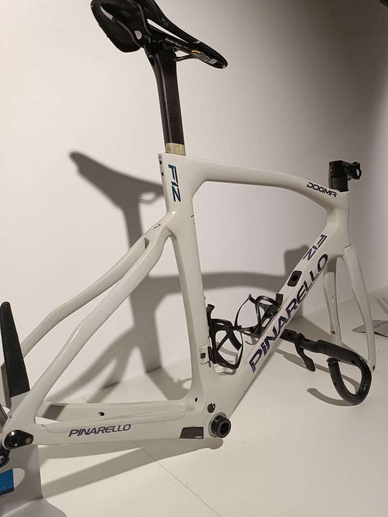 Used Pinarello Dogma F12 Disk Frameset 2021 2021 Road & Gravel, Light Gray — image 2 of 3
