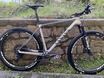 Used Canyon Exceed CF 7 2022 Mountainbike, Light Gray — image 1 of 7