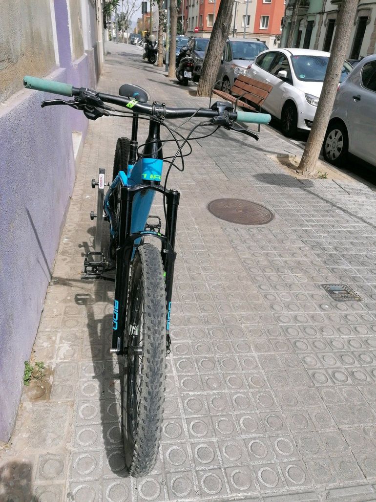 Used CUBE STEREO HYBRID 140 Pro 500 27.5 2018 2018 Mountainbike, Blue, 27.5 — image 2 of 13