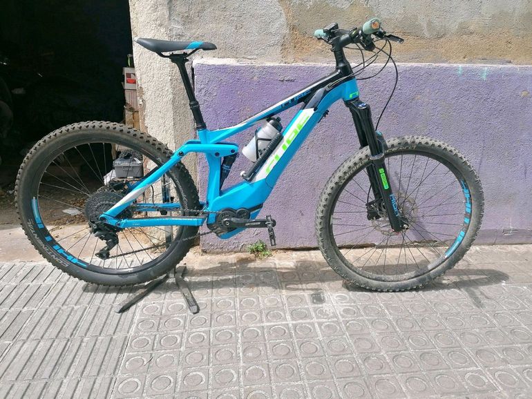Used CUBE STEREO HYBRID 140 Pro 500 27.5 2018 2018 Mountainbike, Blue, 27.5 — image 1 of 13