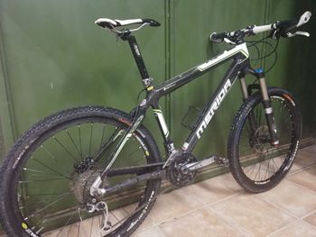 Used Merida FLX 1000  FULL CARBON  18"  46 CM 2012 Mountainbike, Black — image 4 of 25