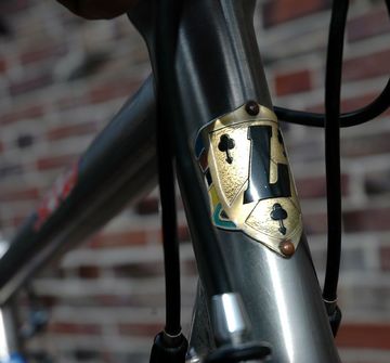 Used Litespeed SIENA TITANIUM Titan-Rennrad/Campagnolo RECORD/MAVIC KSYRIUM ES/TOP! 2016 Road & Gravel, Light Gray — image 5 of 17
