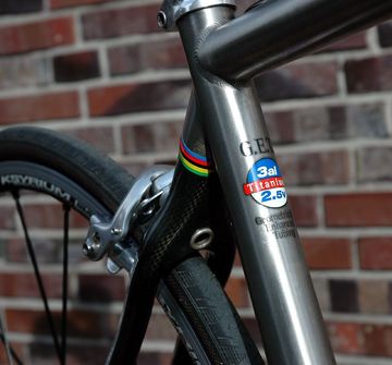 Used Litespeed SIENA TITANIUM Titan-Rennrad/Campagnolo RECORD/MAVIC KSYRIUM ES/TOP! 2016 Road & Gravel, Light Gray — image 14 of 17