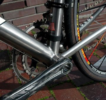 Used Litespeed SIENA TITANIUM Titan-Rennrad/Campagnolo RECORD/MAVIC KSYRIUM ES/TOP! 2016 Road & Gravel, Light Gray — image 6 of 17