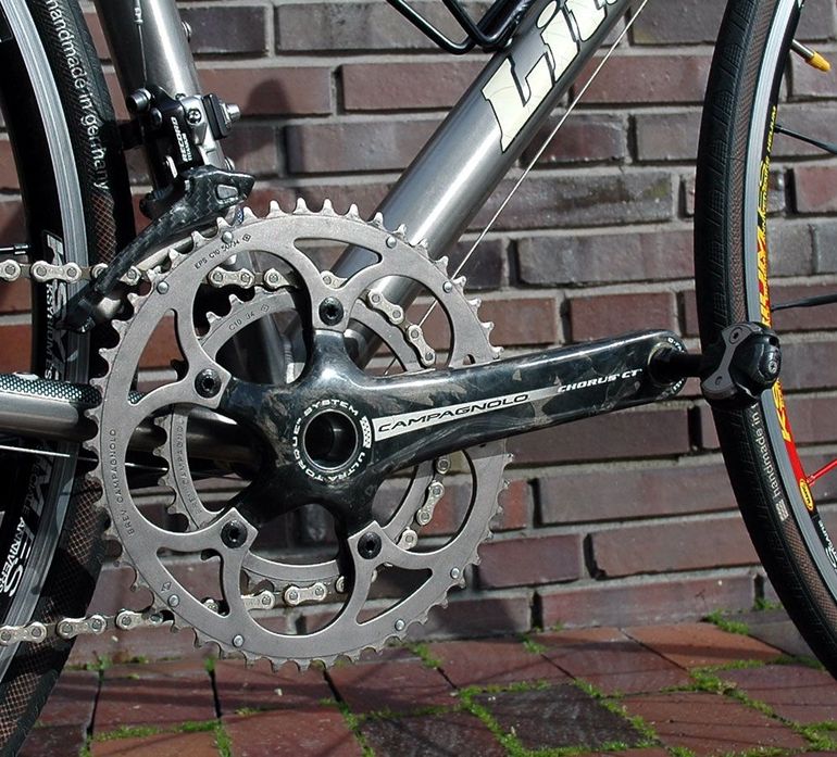 Used Litespeed SIENA TITANIUM Titan-Rennrad/Campagnolo RECORD/MAVIC KSYRIUM ES/TOP! 2016 Road & Gravel, Light Gray — image 3 of 17