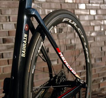 Gebrauchtes Merida REACTO TEAM BAHRAIN Victorious /DURA-ACE Di2/FULCRUM CULT ceramic Gr.M 2021 Road & Gravel, Schwarz — Bild 13 von 13