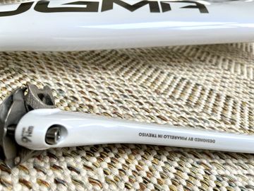 Gebrauchtes Pinarello Dogma F Disc CRYSTAL WHITE 2024 + Campagnolo Super Record EPS + Bora WTO 45 2024 Road & Gravel, Weiß — Bild 6 von 19