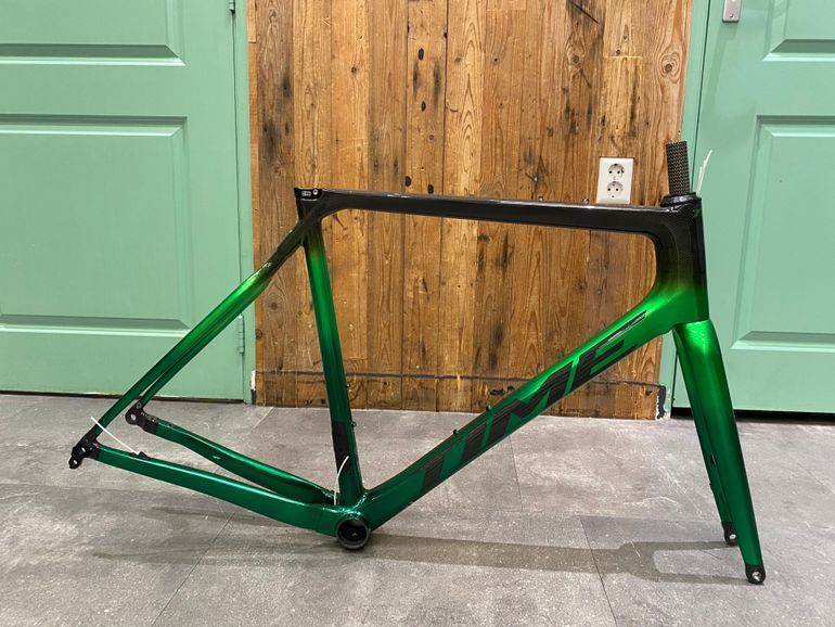 Time ADHX 45 frameset 2023 Road & Gravel usato, Verde — immagine 1 di 3