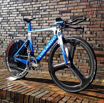 Tweedehands Colnago K-ZERO TT Zeitfahrrad Triathlon Campagnolo RECORD EPS 11s Gr.50s(=53/54) 2019 Road & Gravel — afbeelding 2 van 11