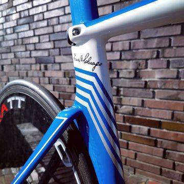 Tweedehands Colnago K-ZERO TT Zeitfahrrad Triathlon Campagnolo RECORD EPS 11s Gr.50s(=53/54) 2019 Road & Gravel — afbeelding 4 van 11