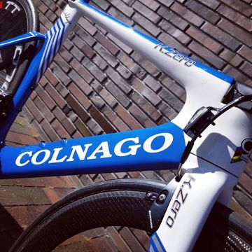 Tweedehands Colnago K-ZERO TT Zeitfahrrad Triathlon Campagnolo RECORD EPS 11s Gr.50s(=53/54) 2019 Road & Gravel — afbeelding 3 van 11
