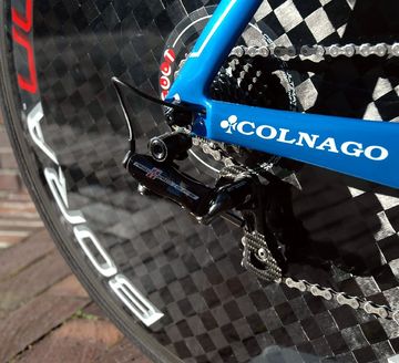 Tweedehands Colnago K-ZERO TT Zeitfahrrad Triathlon Campagnolo RECORD EPS 11s Gr.50s(=53/54) 2019 Road & Gravel — afbeelding 6 van 11