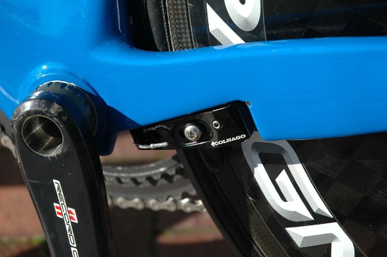 Tweedehands Colnago K-ZERO TT Zeitfahrrad Triathlon Campagnolo RECORD EPS 11s Gr.50s(=53/54) 2019 Road & Gravel — afbeelding 9 van 11