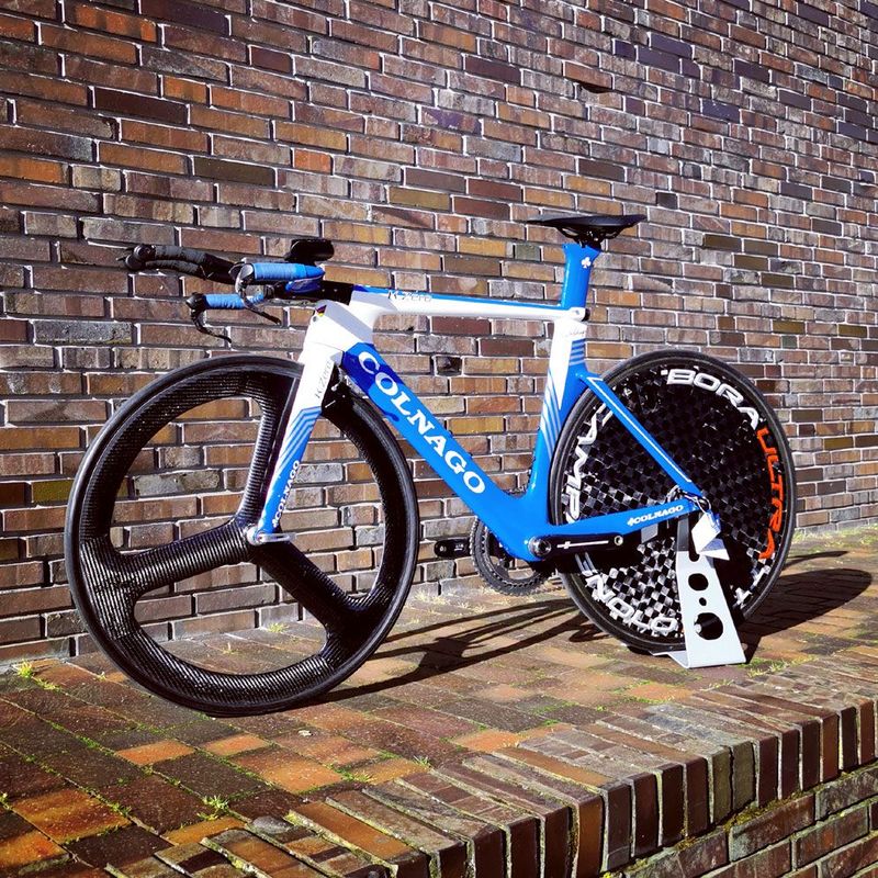 Tweedehands Colnago K-ZERO TT Zeitfahrrad Triathlon Campagnolo RECORD EPS 11s Gr.50s(=53/54) 2019 Road & Gravel