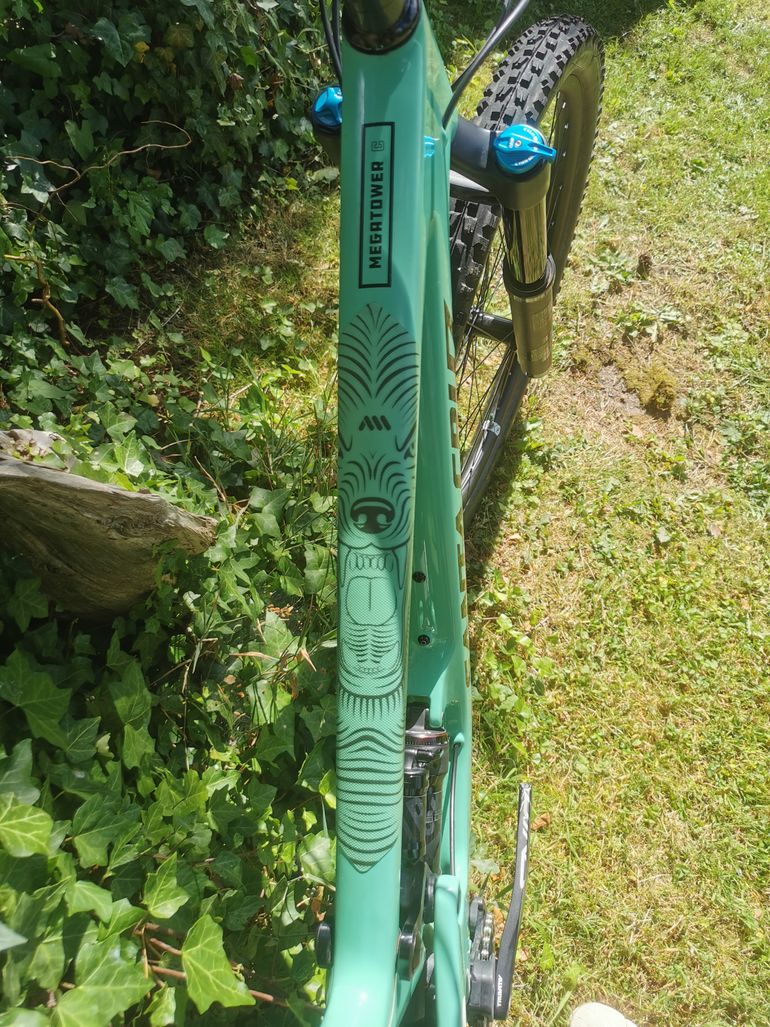 Used Santa Cruz Megatower S / Carbon C / 29 2019 Mountainbike, Green — image 6 of 13