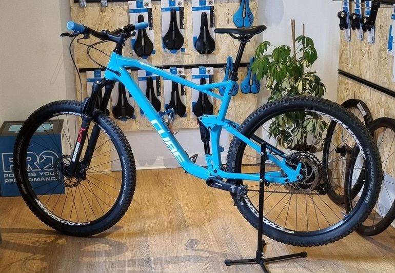 Used CUBE STEREO PRO 120P 2019 Mountainbike, Blue — image 3 of 6