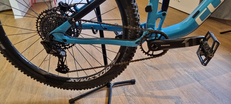Used CUBE STEREO PRO 120P 2019 Mountainbike, Blue — image 5 of 6