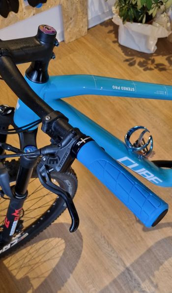 Used CUBE STEREO PRO 120P 2019 Mountainbike, Blue — image 4 of 6