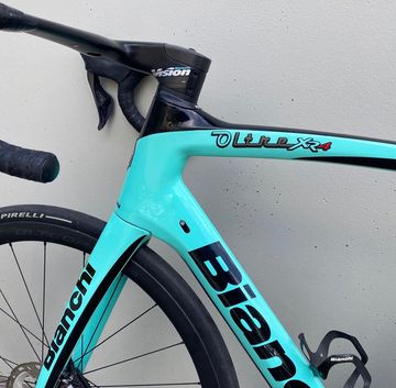 Used Bianchi OLTRE XR4 DISC/ULTEGRA 12s Di2+C36+VISION METRON ACR Gr.57(59) BESTzustand 2022 Road & Gravel, Green — image 5 of 11