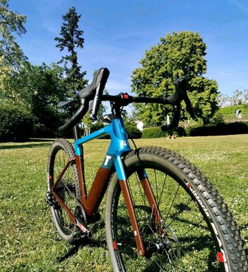 Used 3T EXPLORO Race MAX EAGLE AXS Gravel/Gravelbike/SRAM AXS 12s/Gr.XXS/VK 5899, -- 2023 Road & Gravel, Blue — image 3 of 16