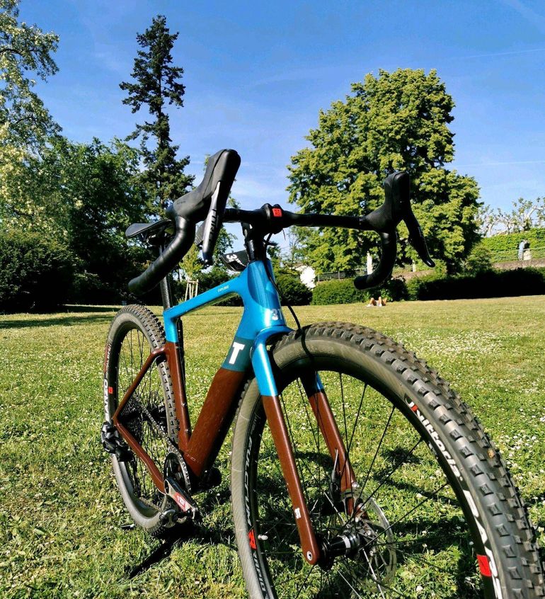 Used 3T EXPLORO Race MAX EAGLE AXS Gravel/Gravelbike/SRAM AXS 12s/Gr.XXS/VK 5899, -- 2023 Road & Gravel, Blue — image 3 of 16