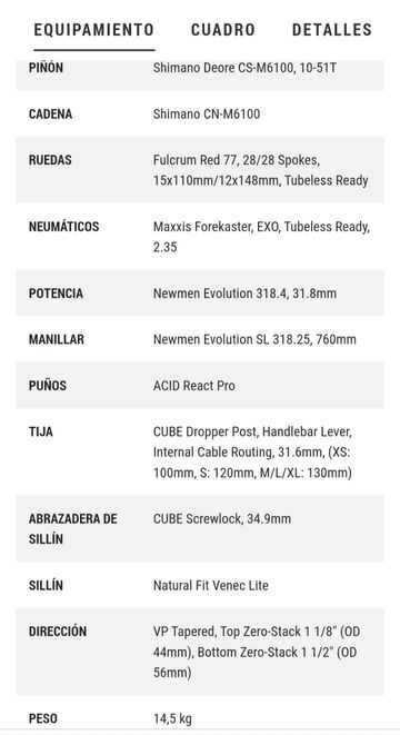 Použité CUBE STEREO 120 RACE 29 2022 Mountainbike — obrázek 5 z 6