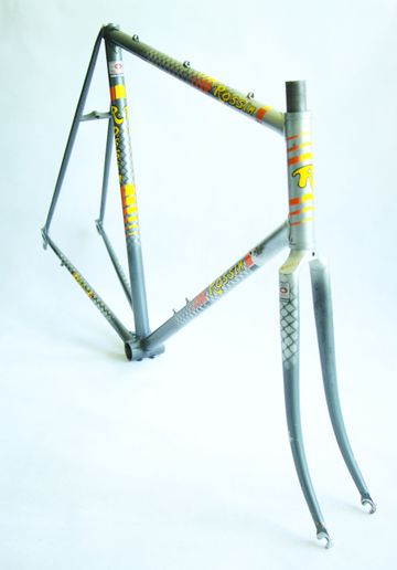 Road Bike Rossin Columbus Matrix (Cromor) Frameset 1986 Road & Gravel usato, Grigio chiaro — immagine 4 di 10