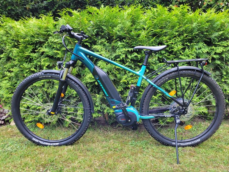 Used Stevens E-Tremalzo 2021 Mountainbike, Blue — image 2 of 8
