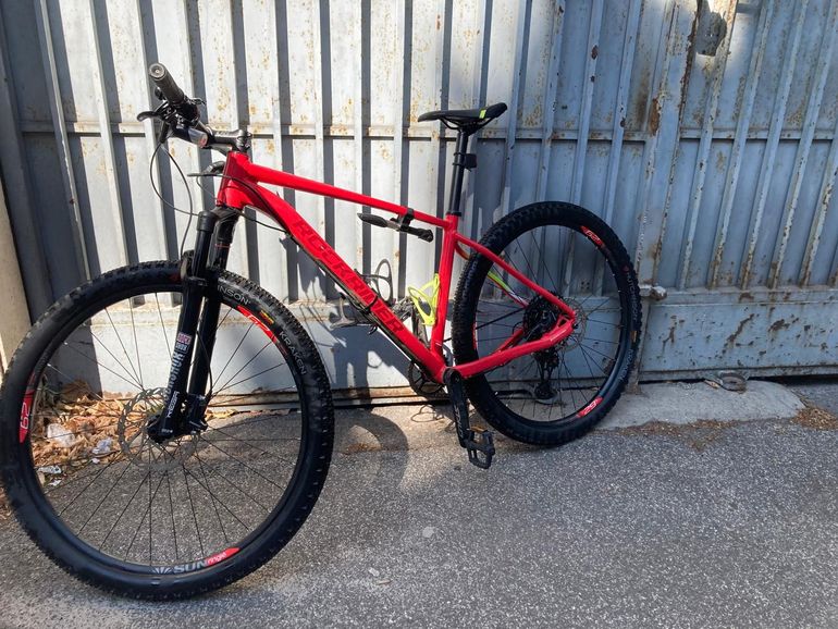 Used ROCKRIDER 29" Hardtail Mountain Bike XC 500 2018 Mountainbike, Red — image 3 of 9