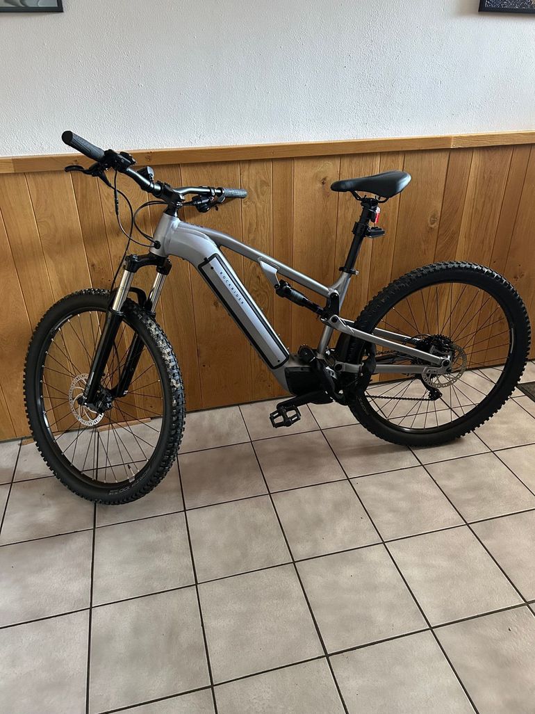 Used ROCKRIDER 29" Full Suspension Electric Mountain Bike E-EXPL 500 S 2023 2023 Mountainbike, Grigio chiaro — image 1 of 6
