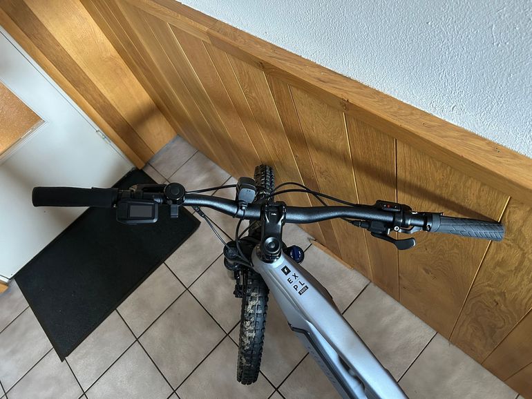 Used ROCKRIDER 29" Full Suspension Electric Mountain Bike E-EXPL 500 S 2023 2023 Mountainbike, Grigio chiaro — image 2 of 6