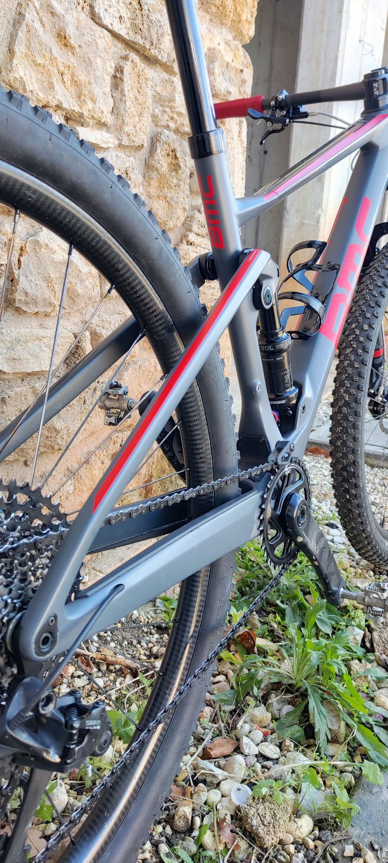 Used BMC FOURSTROKE 01 THREE 2019 2019 Mountainbike, Light Gray, 29 — image 3 of 6