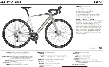 Used Scott Addict Eride 20 2021 Road & Gravel, Light Gray — image 11 of 11
