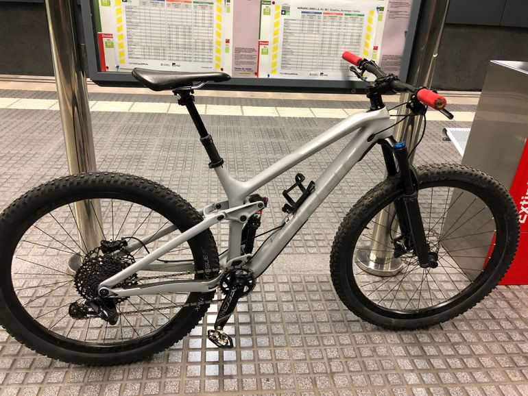 Used Trek Fuel EX 9.8 29 2019 2019 Mountainbike, Gris claro — image 7 of 11