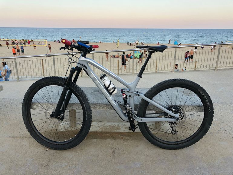 Used Trek Fuel EX 9.8 29 2019 2019 Mountainbike, Gris claro — image 5 of 11